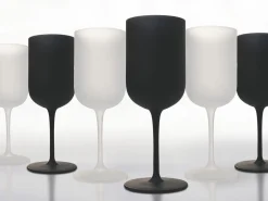 Set calici Masai Black Set 6 pezzi 450 ml in vetro frosted