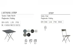 Set da giardino Step Pieghevole