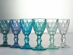 Set liquorini Prisma Shades of Blue 6 pezzi 45 ml in vetro