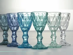Set liquorini Prisma Shades of Blue 6 pezzi 45 ml in vetro