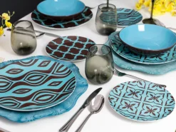 Set posate Antique 24 pezzi in acciaio silver lucido