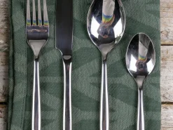 Set posate Cult 24 pezzi in acciaio silver lucido