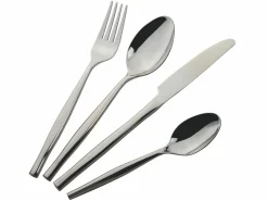 Set posate Cult 24 pezzi in acciaio silver lucido