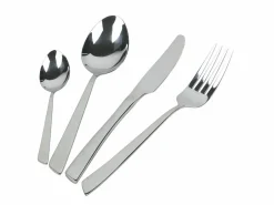Set posate Cut 24 pezzi in acciaio silver lucido