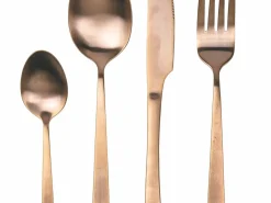 Set posate Cut 24 pezzi in acciaio copper opaco