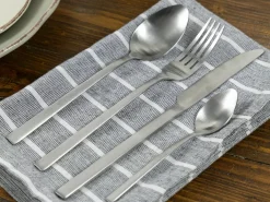 Set posate Lexington 24 pezzi in acciaio opaco silver