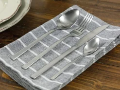 Set posate Lexington 24 pezzi in acciaio opaco silver