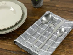 Set posate Lexington 24 pezzi in acciaio opaco silver
