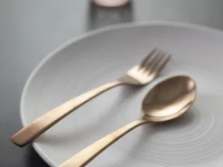 Set posate Madison 24 pezzi in acciaio copper lucido