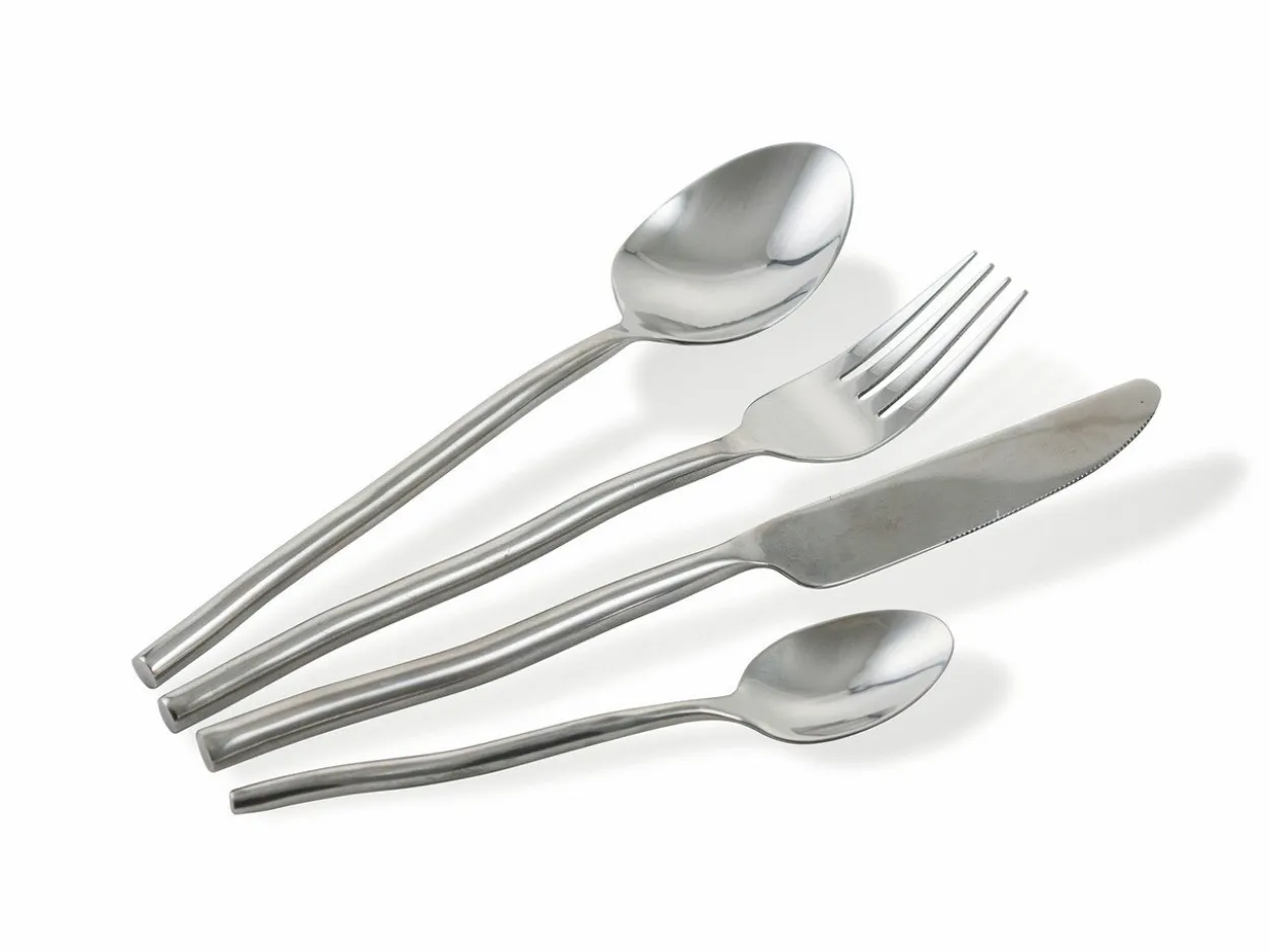 Set posate Materia 24 pezzi in acciaio