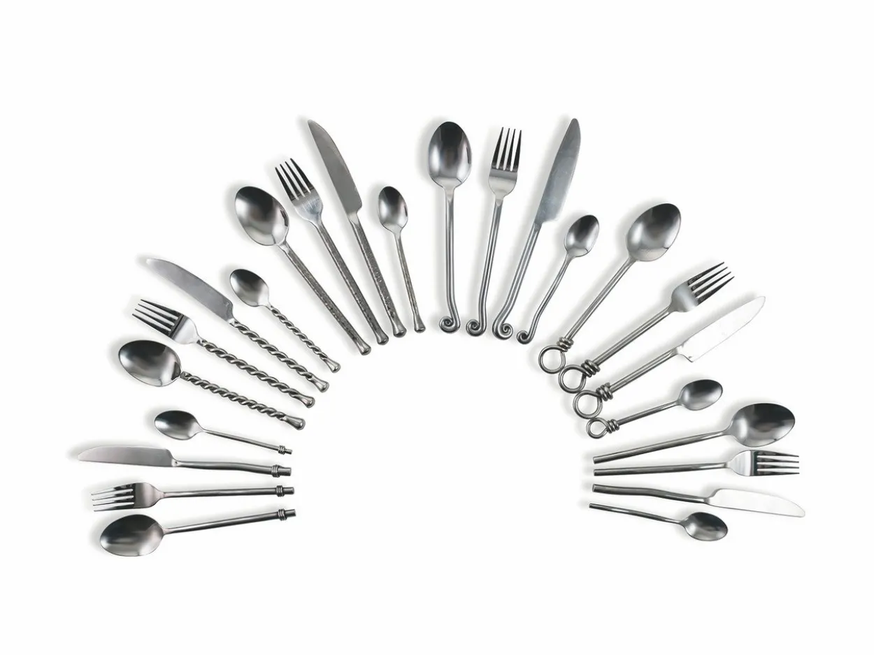 Set posate Materia 24 pezzi in acciaio