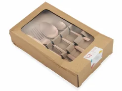Set posate Modern 24 pezzi in acciaio copper lucido