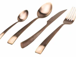 Set posate Park Avenue 24 pezzi in acciaio copper opaco