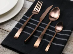 Set posate Park Avenue 24 pezzi in acciaio copper opaco
