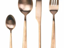 Set posate Park Avenue 24 pezzi in acciaio copper opaco