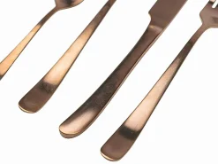Set posate Round 24 pezzi in acciaio copper opaco