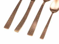 Set posate Stone 24 pezzi copper opaco in acciaio