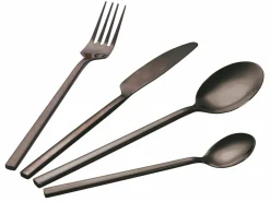 Set posate Stylo 24 pezzi in acciaio nero