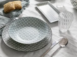 Set posate Stylo 24 pezzi in acciaio lucido silver