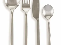 Set posate Stylo 24 pezzi in acciaio lucido silver
