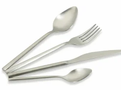 Set posate Times 24 pezzi in acciaio opaco silver