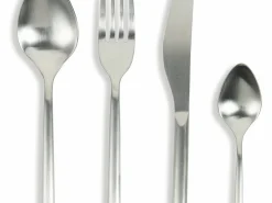 Set posate Times 24 pezzi in acciaio opaco silver