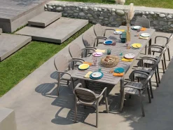 Set tavolo Alloro 210/280 con 8 poltrone Palma
