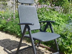 Set tavolo Libeccio 160/220 con 6 poltrone Acquamarina