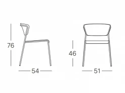 Set tavolo Pranzo 120/200 con 6 sedie Lisa Arcobaleno