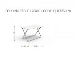 Set Tavolo Queen 120x80 con 4 sedie