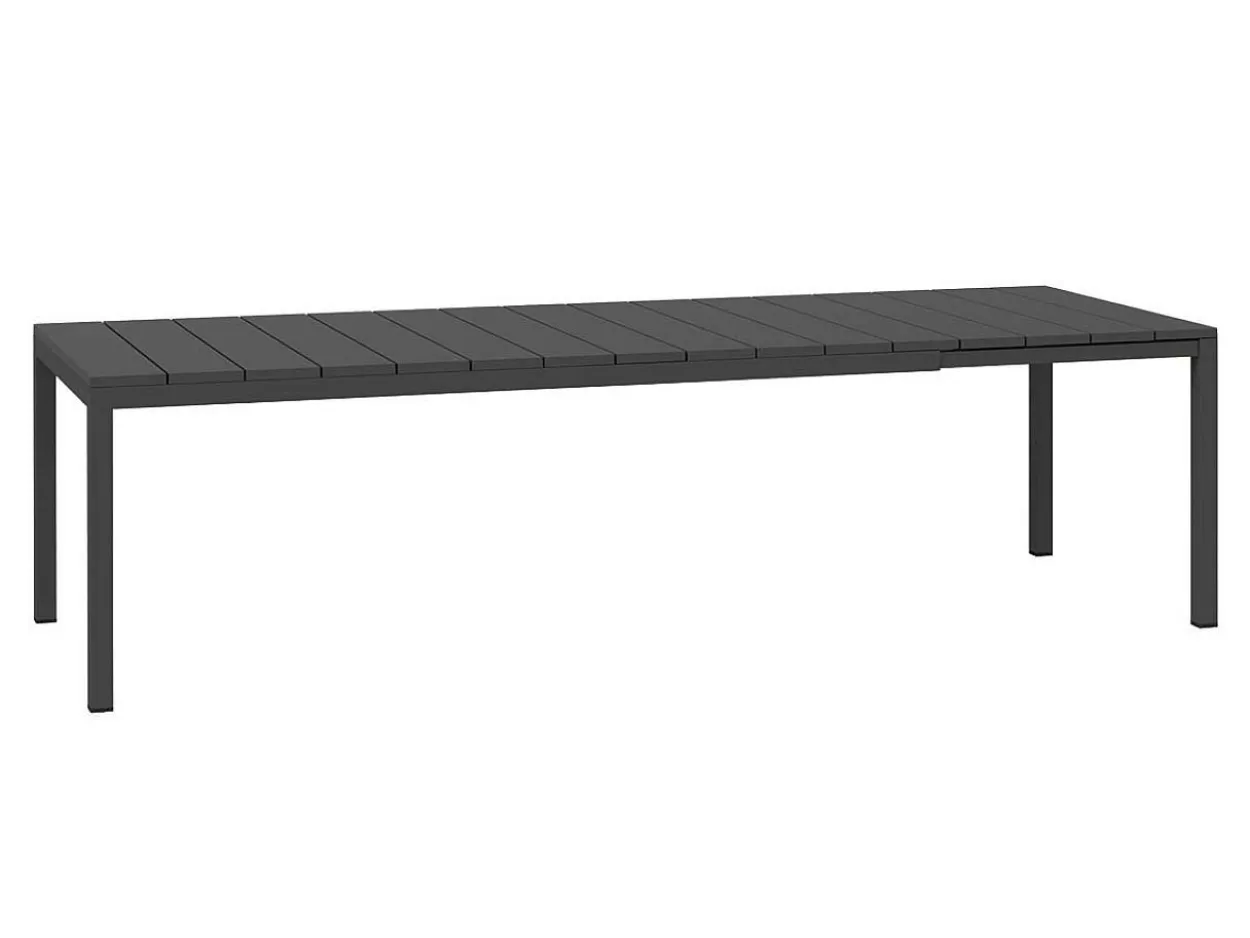 Set tavolo Rio 210/280 Alluminio con 10 sedie Trill Bistrot