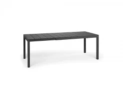 Set tavolo Rio 140/210 Alluminio con 6 sedie Trill Bistrot