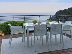 Set tavolo Rio 210/280 con 6 sedie Net