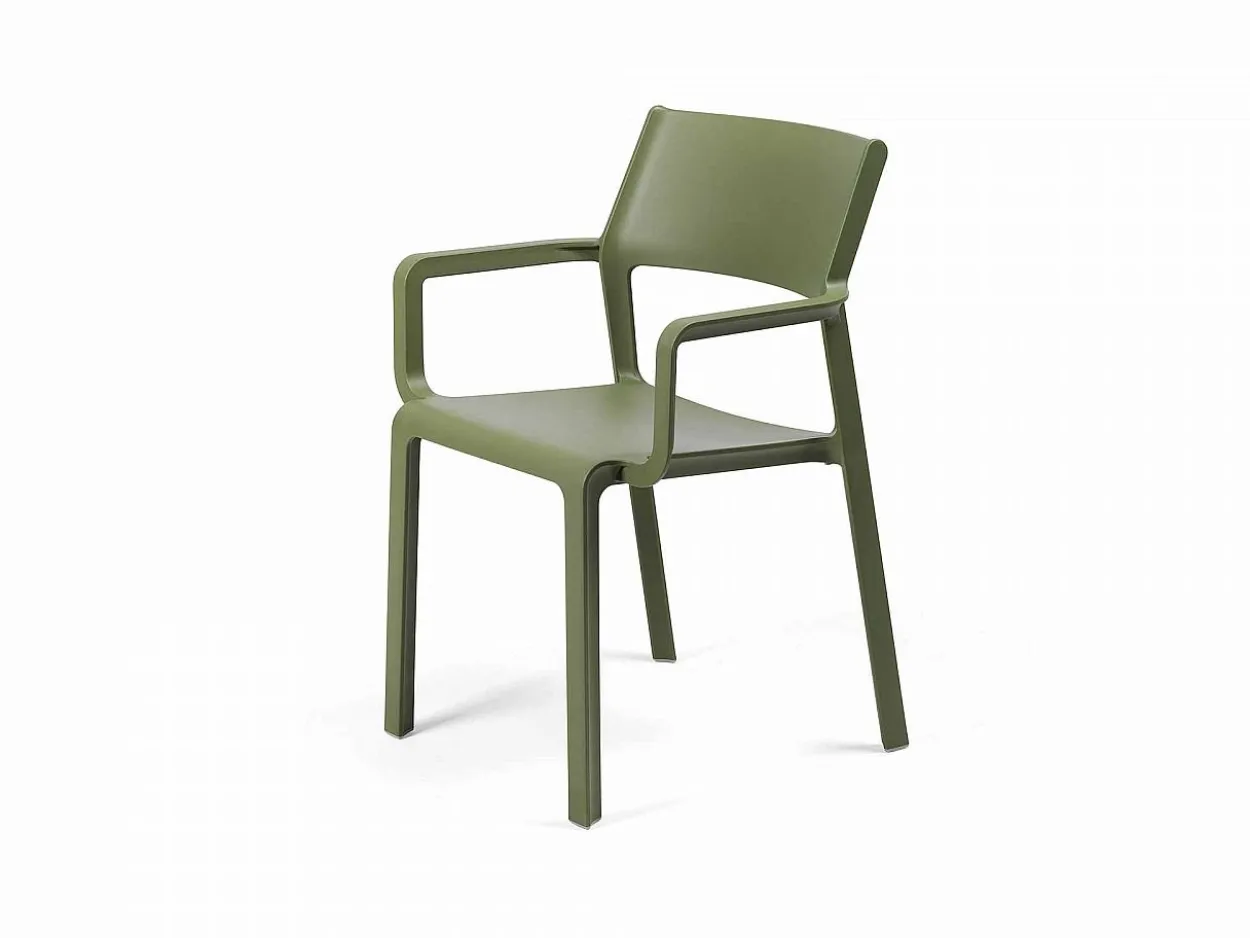 Set tavolo Rio 210/280 con 10 sedie Trill con braccioli