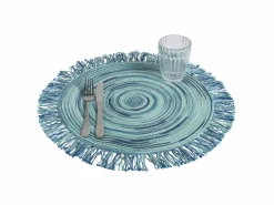 Set 6 Tovagliette con frange Baita Acqua