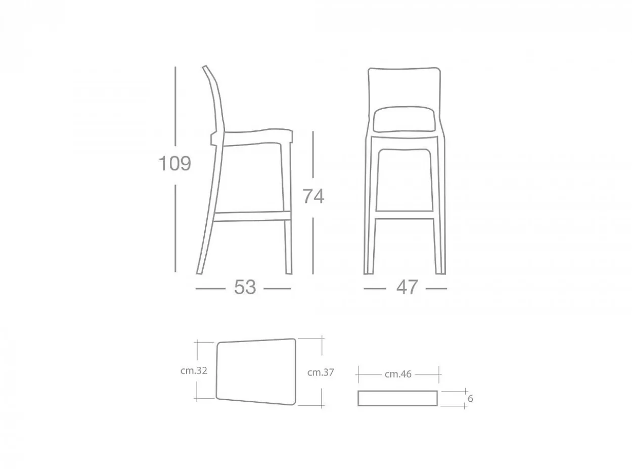 Sgabello alto Isy antishock 109