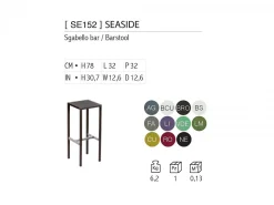 Sgabello Bar Seaside