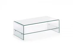 Tavolino Barbarigo 110x55 vetro trasparente