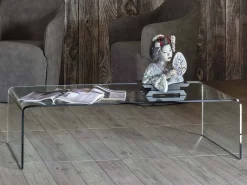 Tavolino Barbarigo 110x38 vetro trasparente