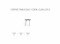 Tavolino da Caffè 50 CleoSoft/Alu