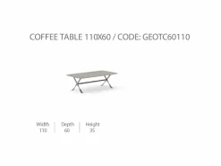 Tavolino da Caffè George 110x60