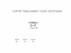 Tavolino da Caffè George 60x60