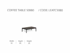 Tavolino da Caffè Leaf 50x80