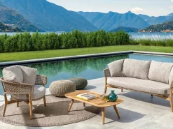 Tavolino da Caffè Moon/Teak 110x60