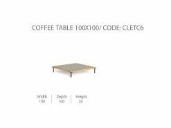 Tavolino da Caffè 100x100 CleoSoft/Wood