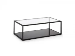 Tavolino Gringo 110x60 metallo e vetro