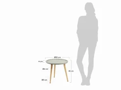 Tavolino rotondo Cimo Ø 40