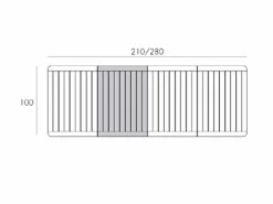 Tavolo Alloro 210/280