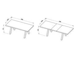 Tavolo allungabile Apex 200/250