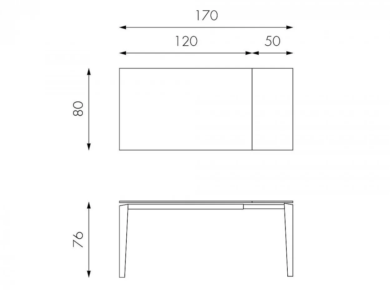 Tavolo allungabile Ceramica 2 120/170